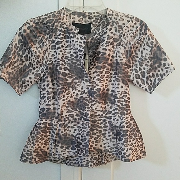 NWT Short sleeve leopard print jacket - Picture 1 of 4